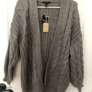 Gray Knited Cardigan